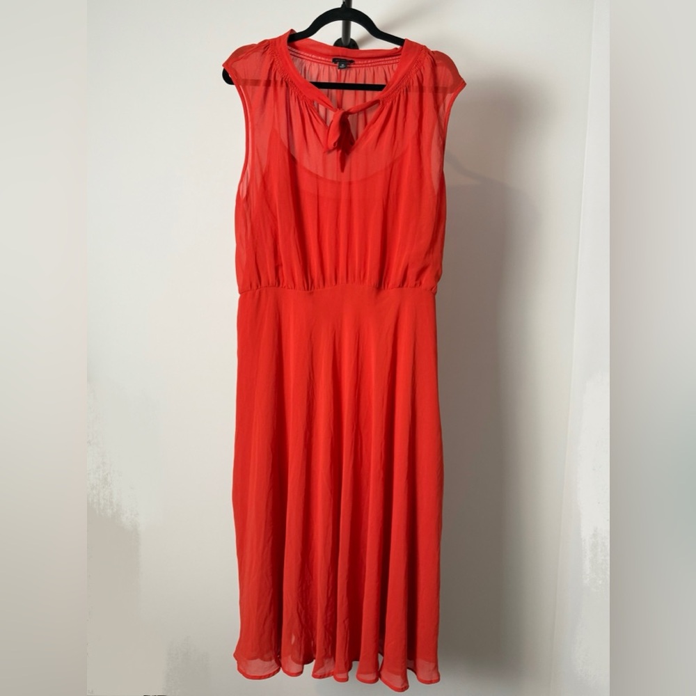 Ann Taylor Red Maxi Dress